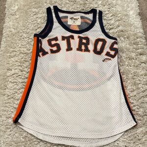 Houston Astros G-III 4Her by Carl Banks Women's Mesh Racerback Tank Top - White